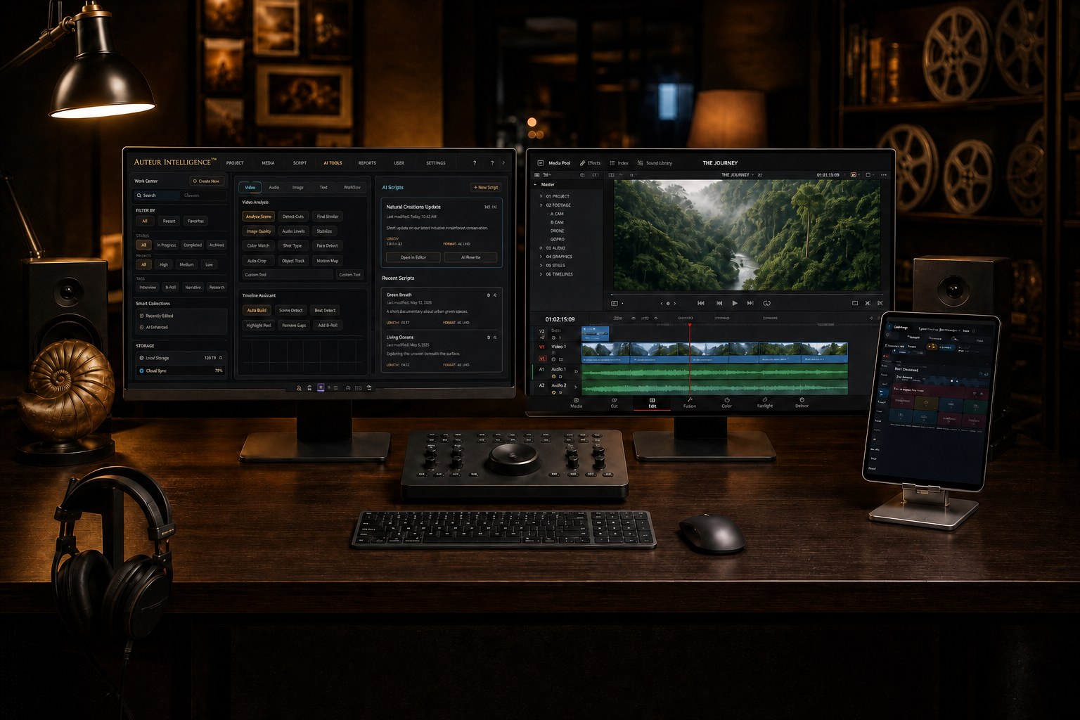 Lineage artwork for Auteur for DaVinci Resolve.